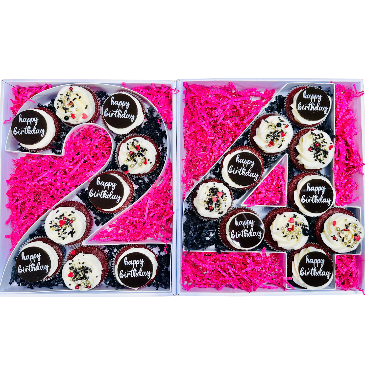 Two Digit Number Cupcake Box