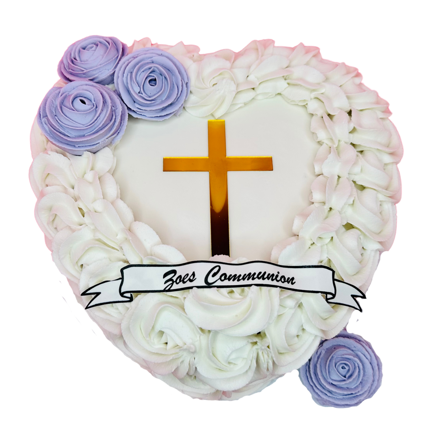 Communion Heart Cake