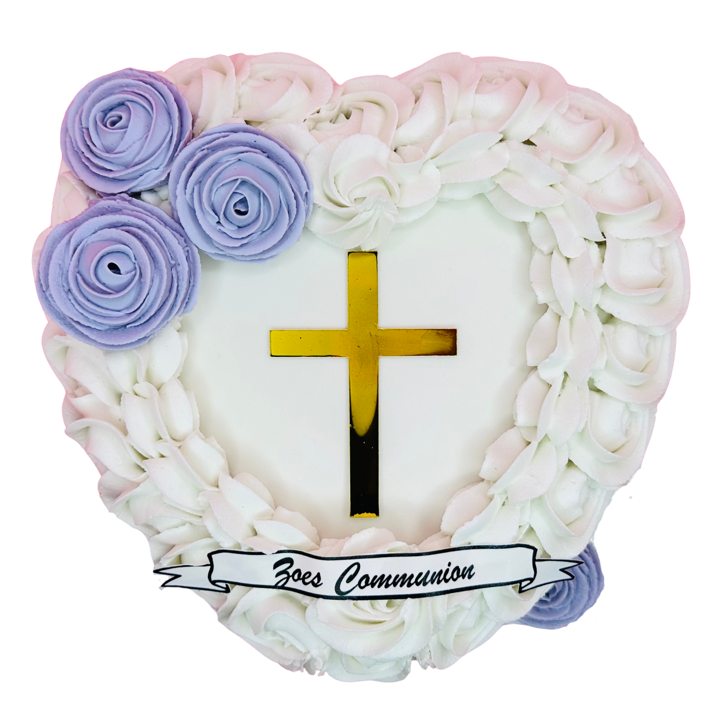 Communion Heart Cake