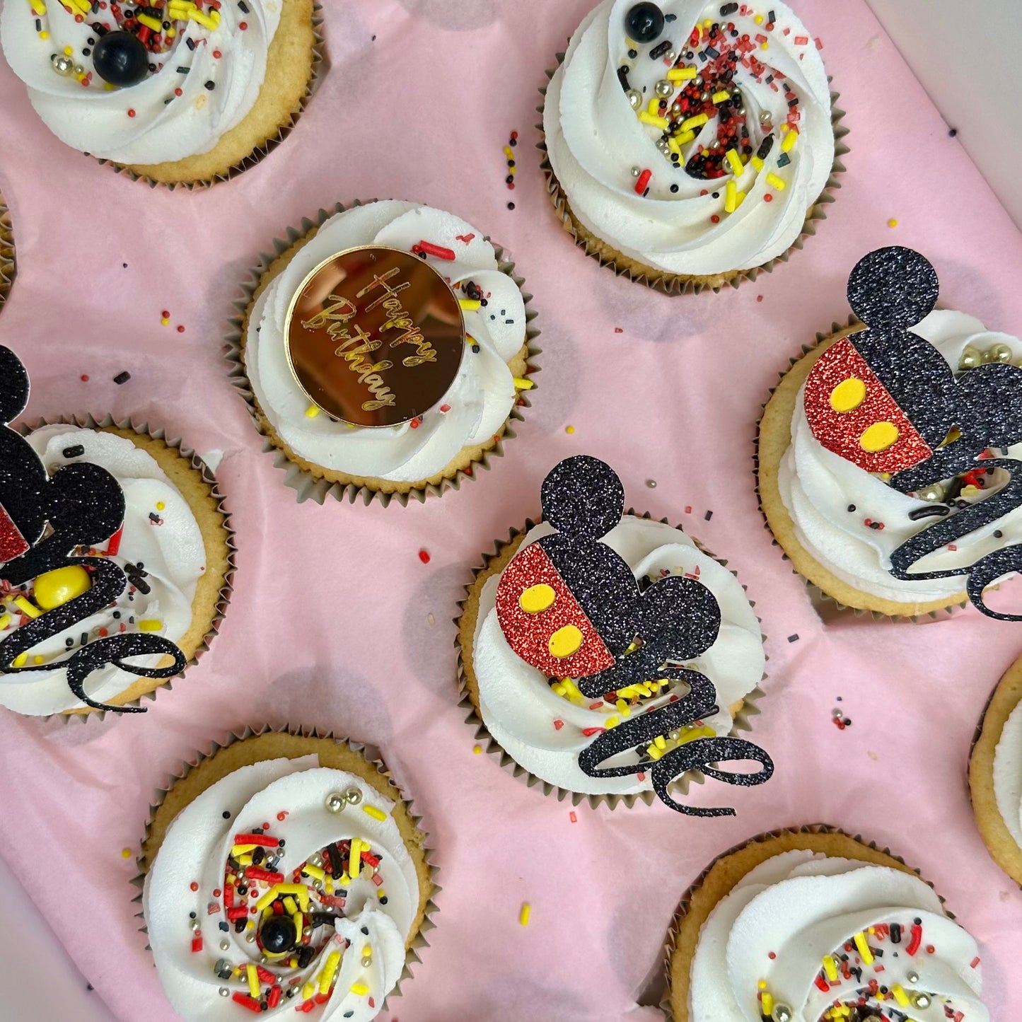 Mickey Mouse Themed Cupcakes