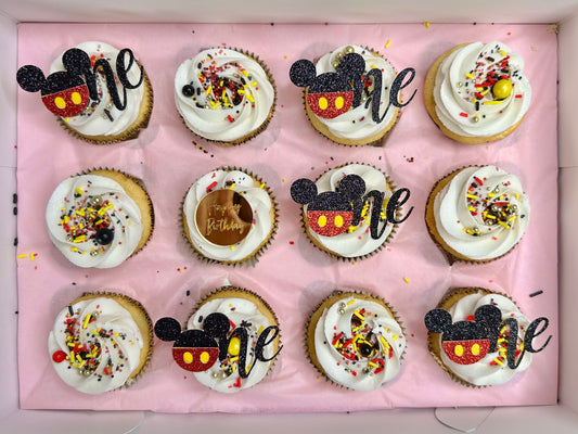 Mickey Mouse Themed Cupcakes