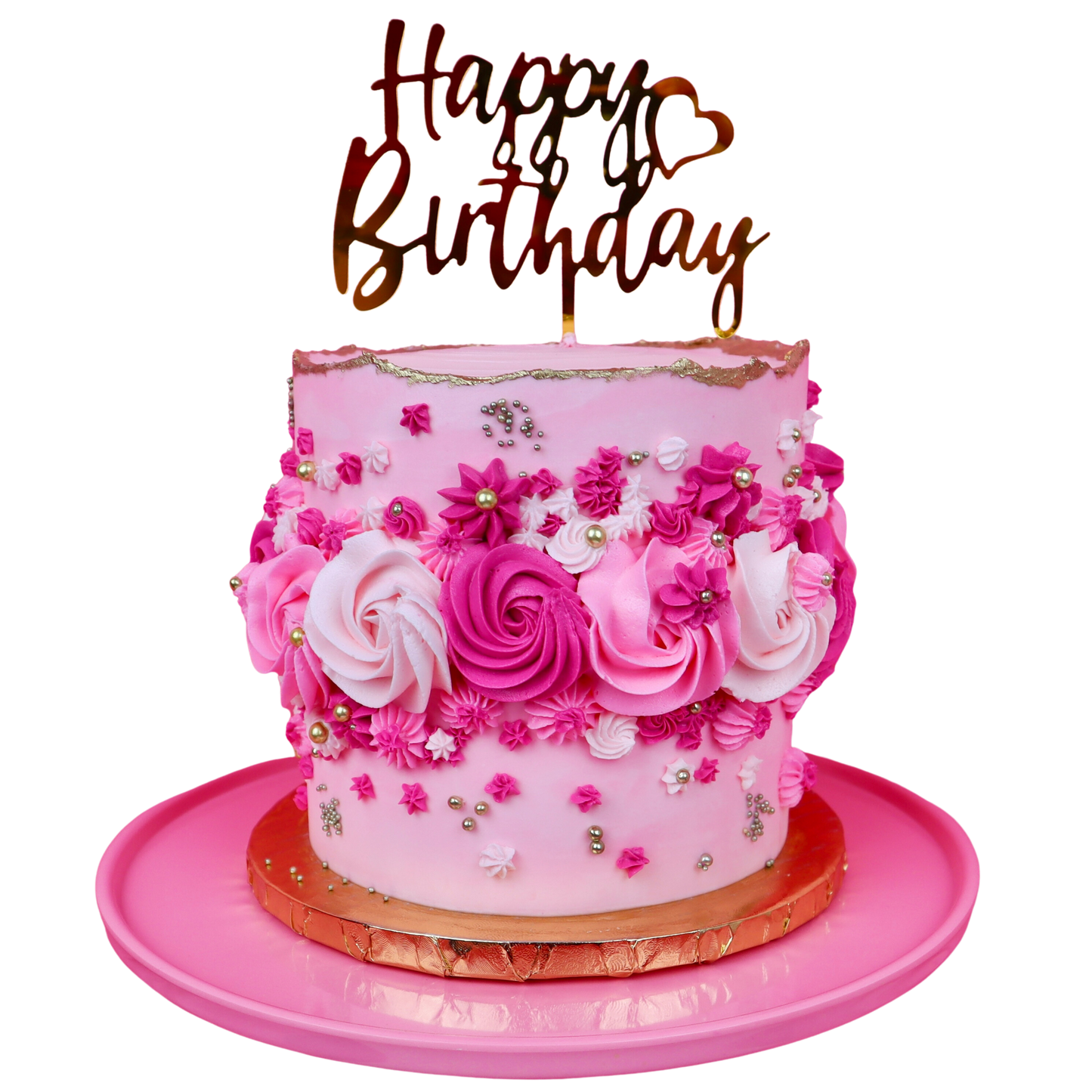 Fault Line Rosette Cake