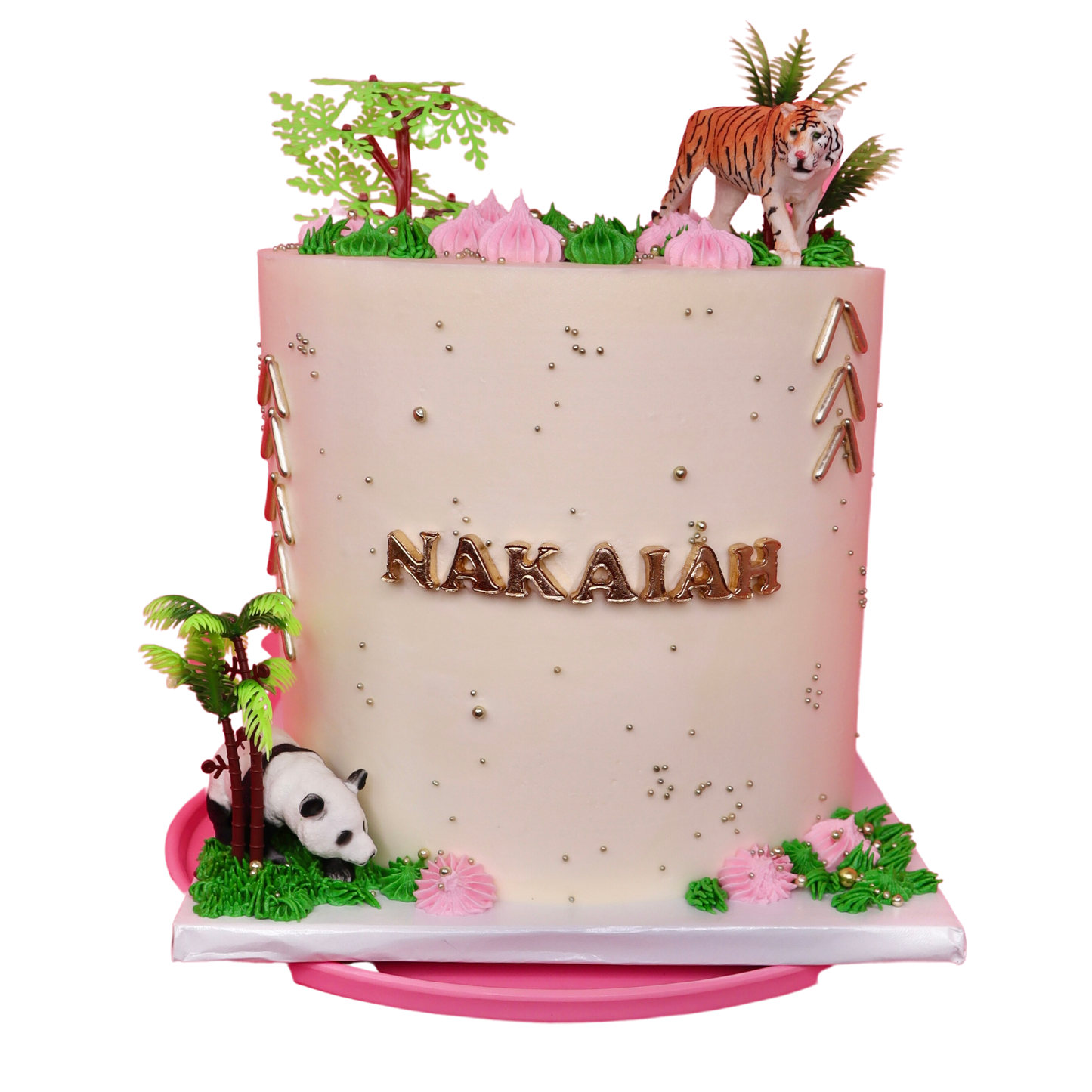 Jungle Animal Themed Cake