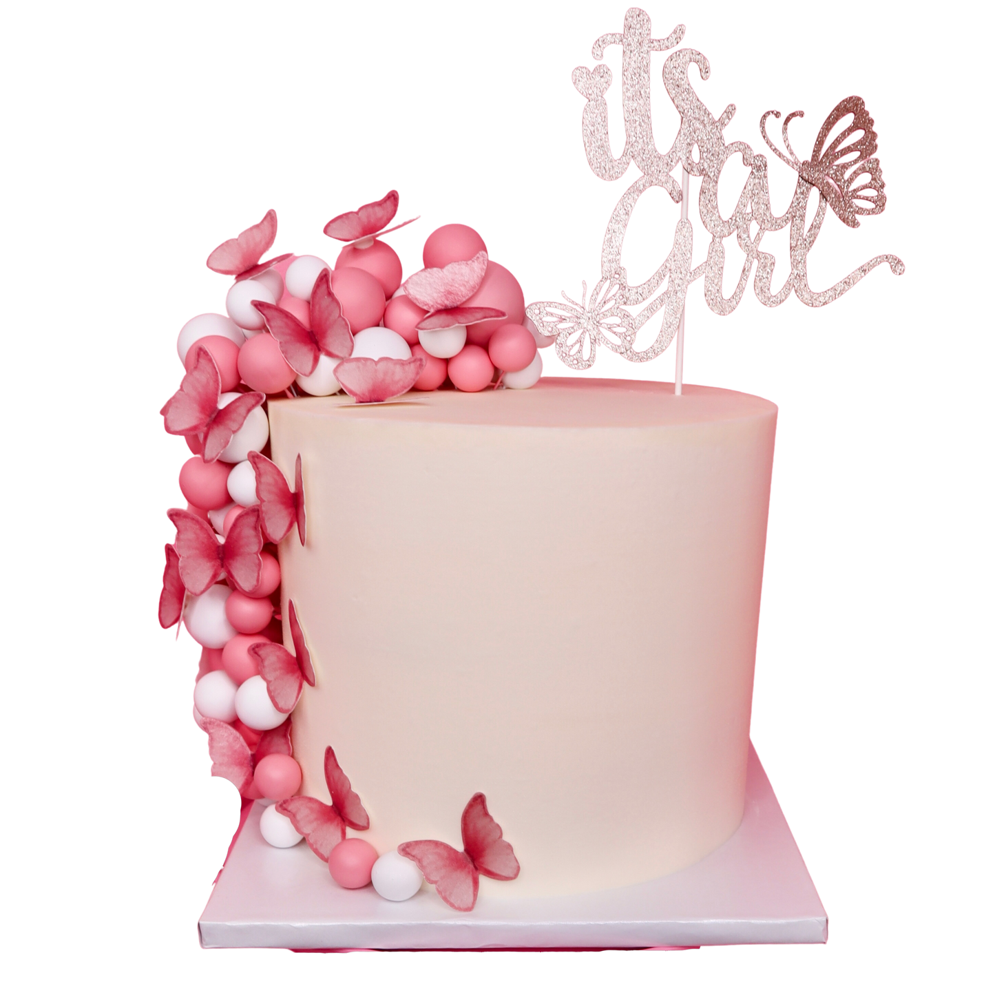 ”It’s A Girl” Butterfly Cake
