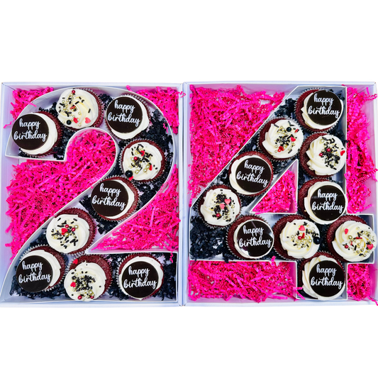 Two Digit Number Cupcake Box