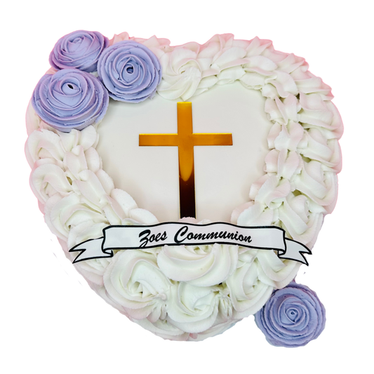 Communion Heart Cake