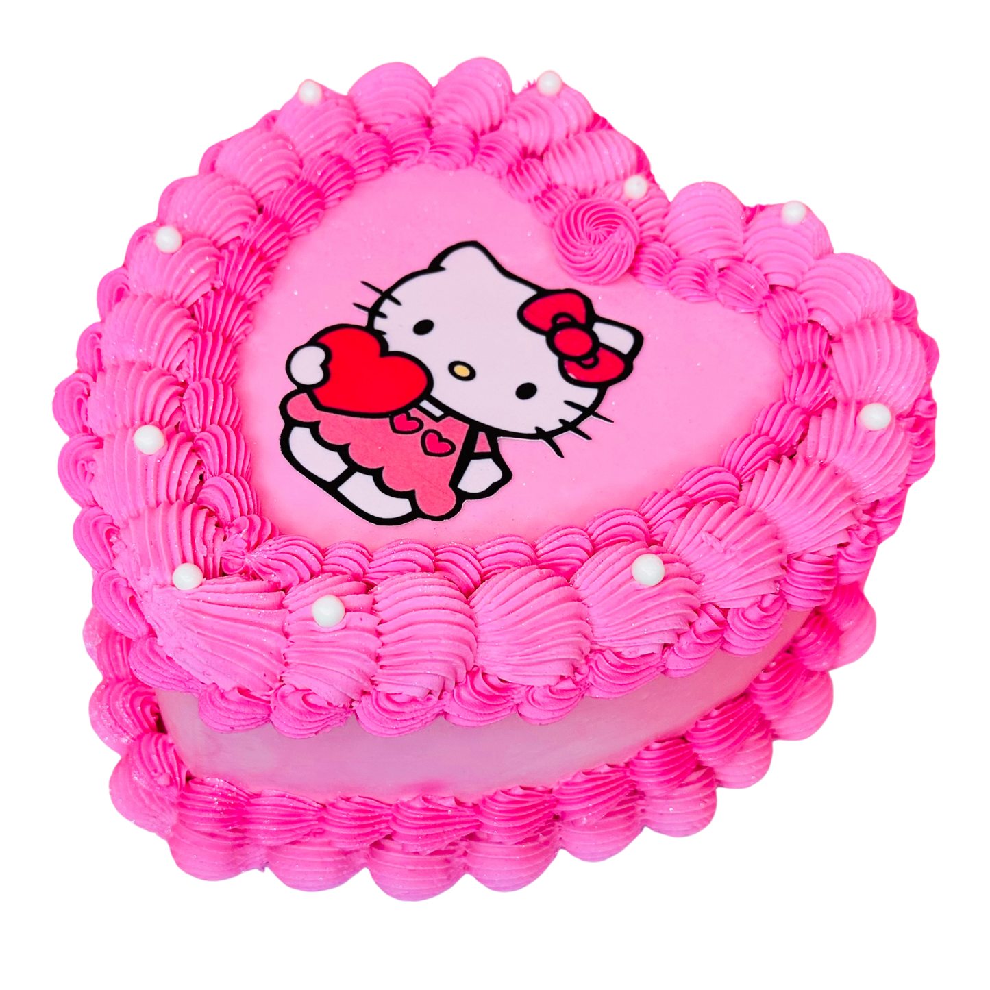 Hello Kitty Heart Cake