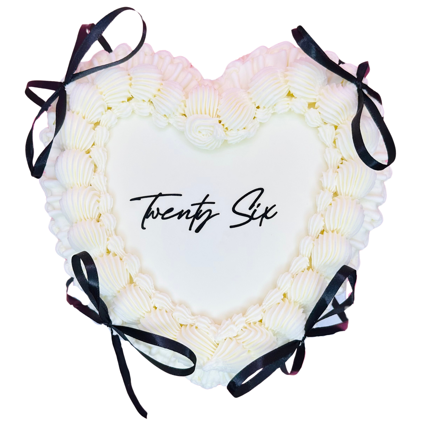 Ribbon Heart Cake