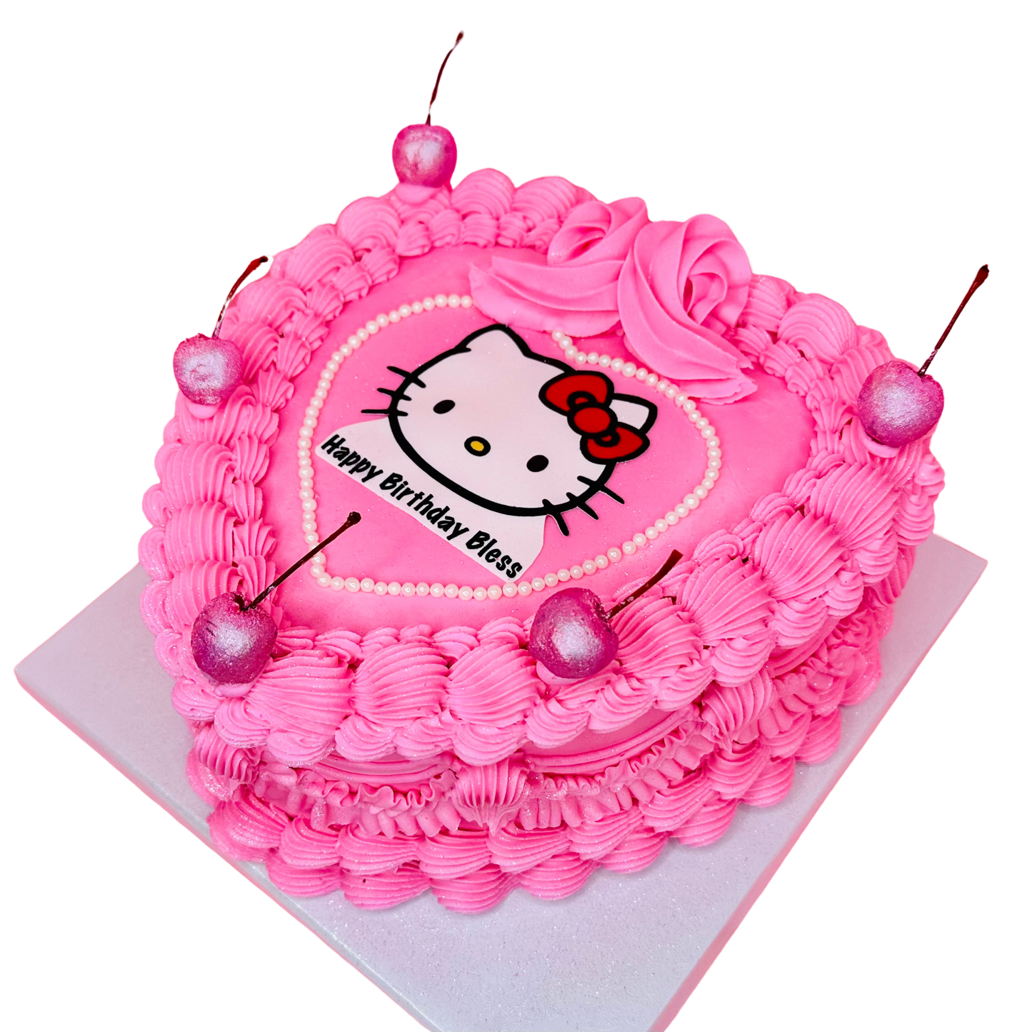 Hello Kitty Heart Cake