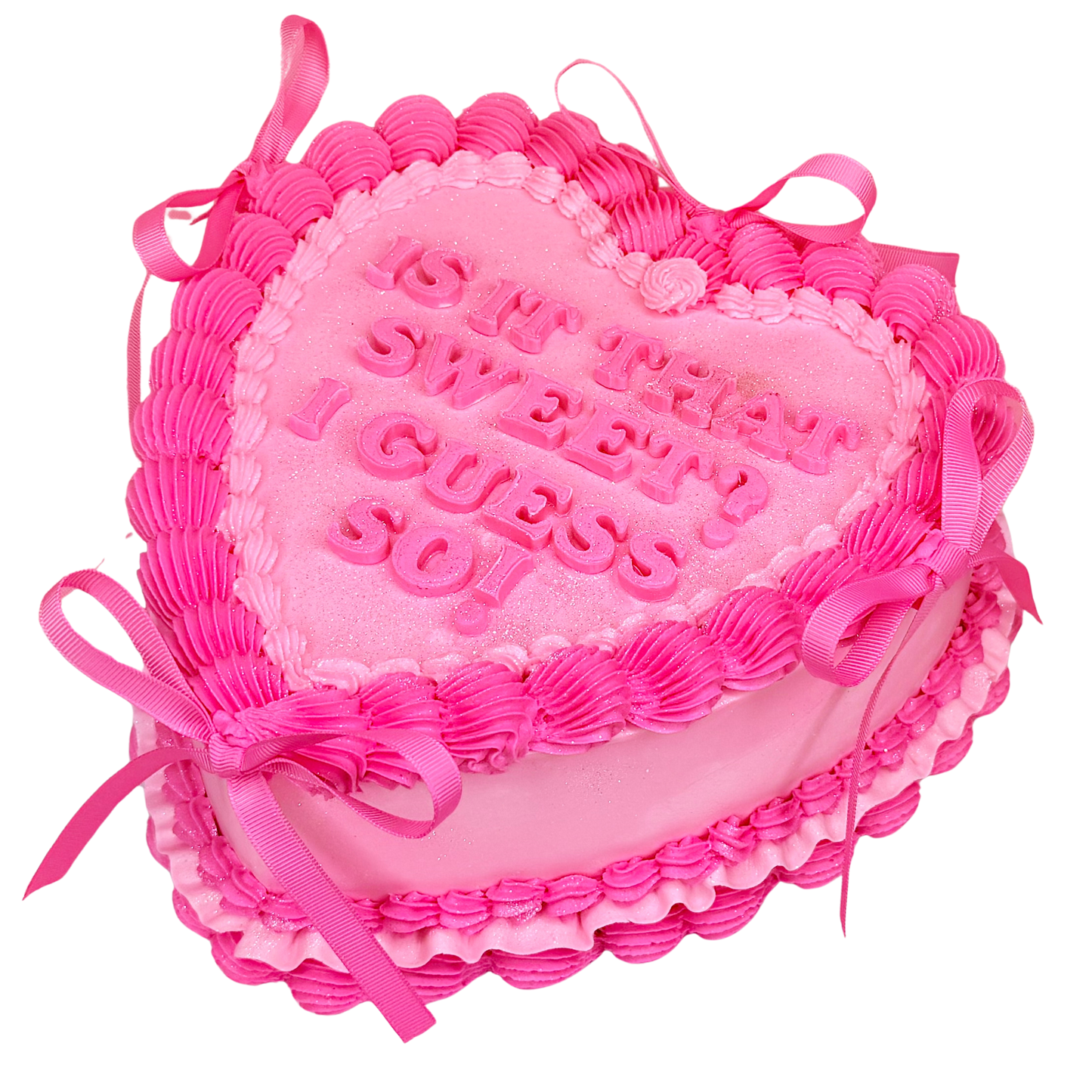 Ribbon Heart Cake