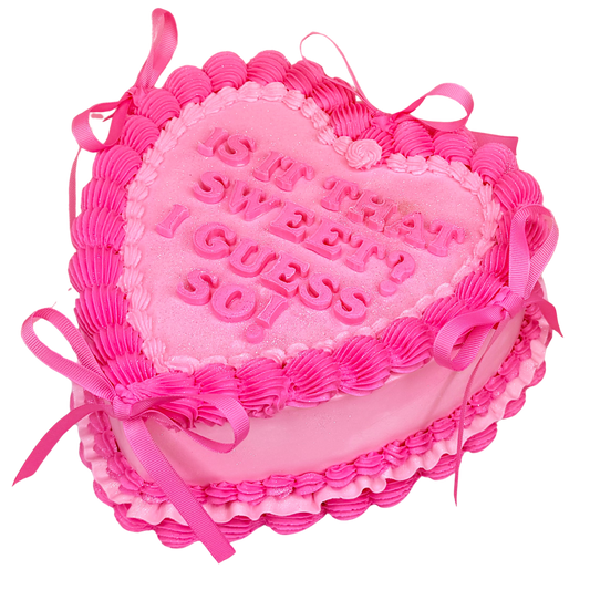 Ribbon Heart Cake