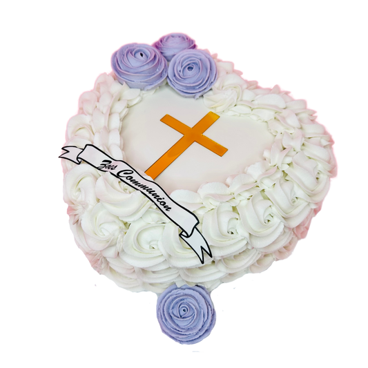 Communion Heart Cake