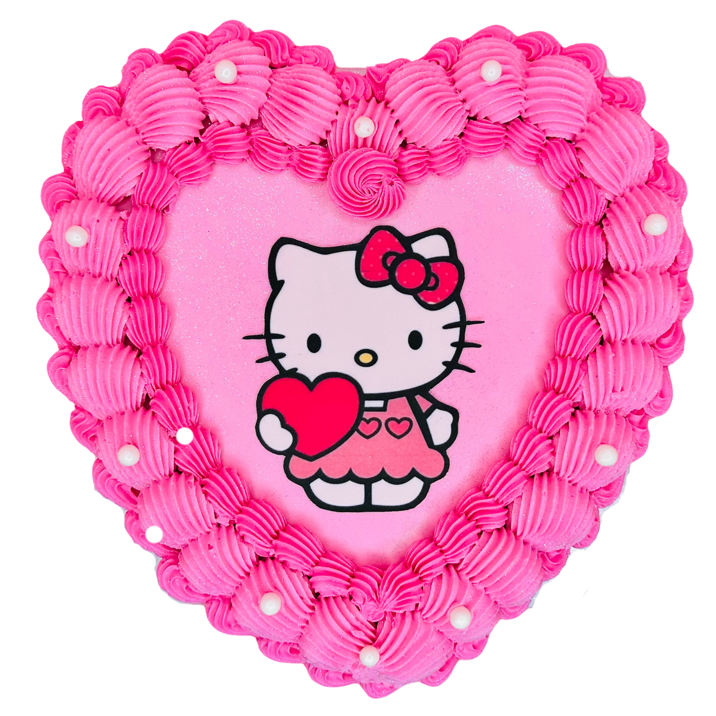 Hello Kitty Heart Cake