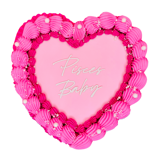 Zodiac Heart Cake