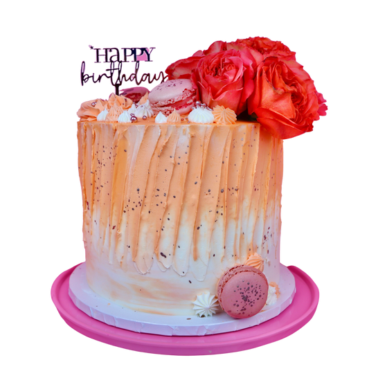 Floral Macaroon Cake