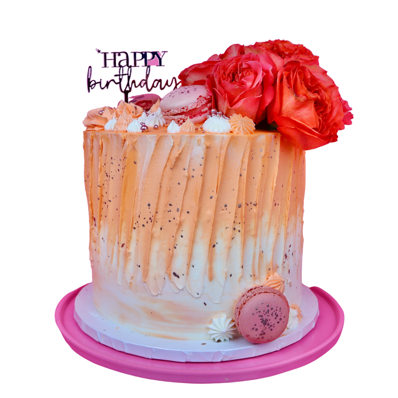 Floral Macaroon Cake
