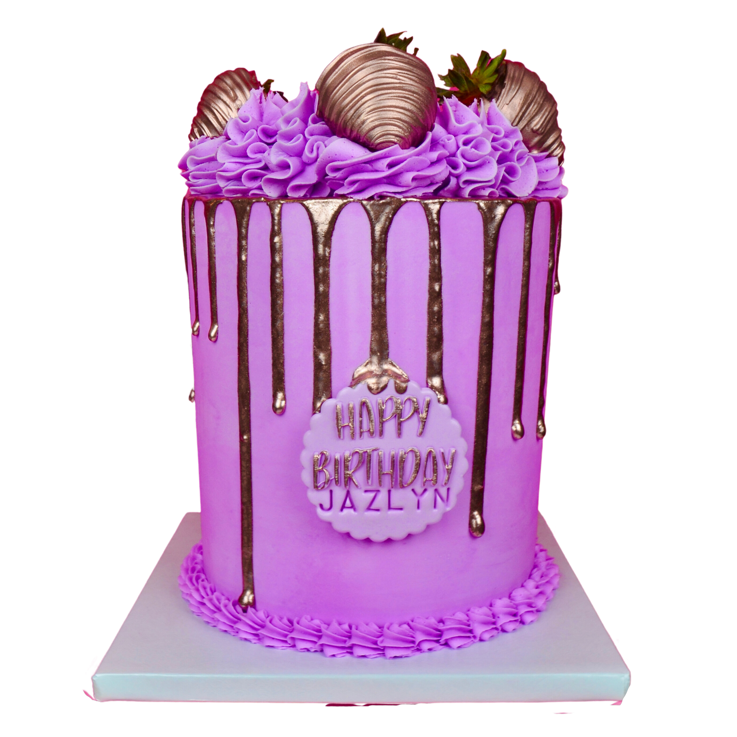 Classic Metallic Drip Cake