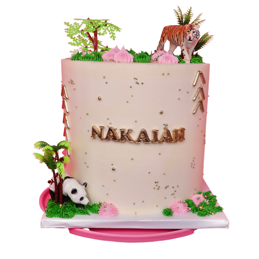 Jungle Animal Themed Cake