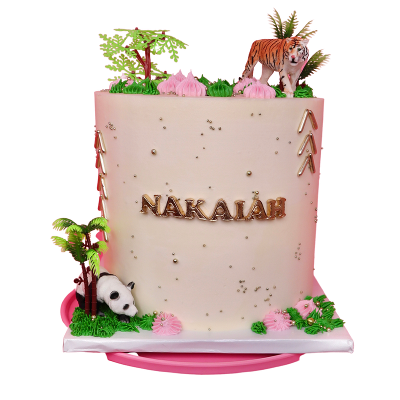 Jungle Animal Themed Cake