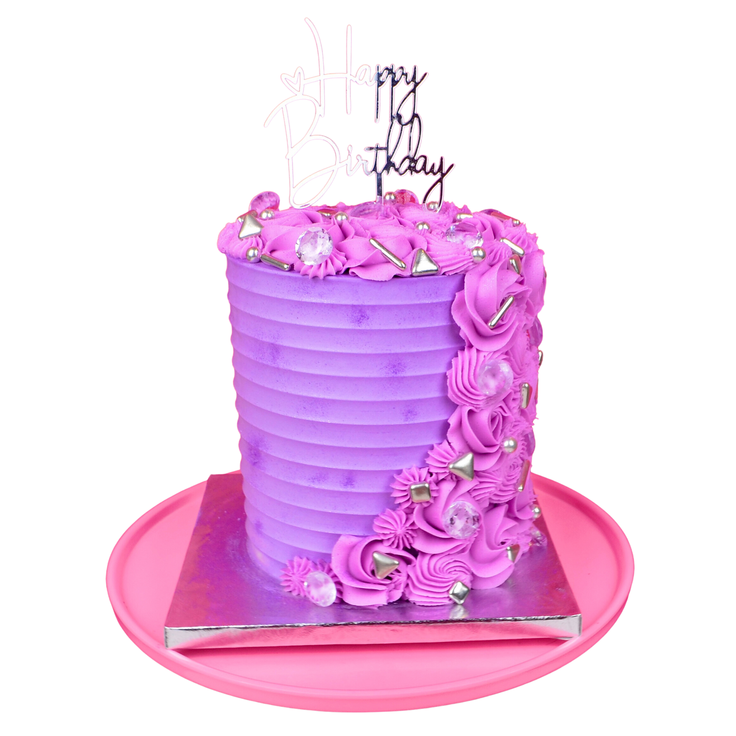 Cascading Rosette Cake