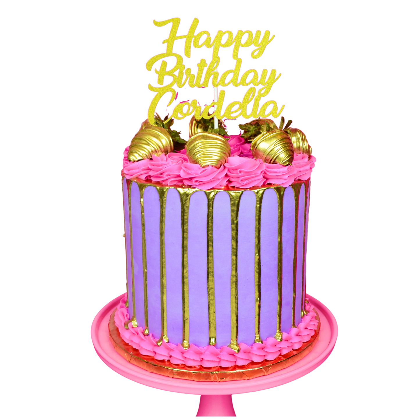 Classic Metallic Drip Cake