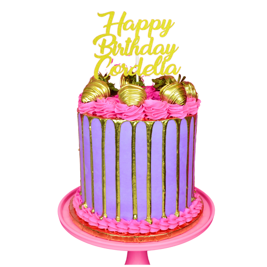 Classic Metallic Drip Cake