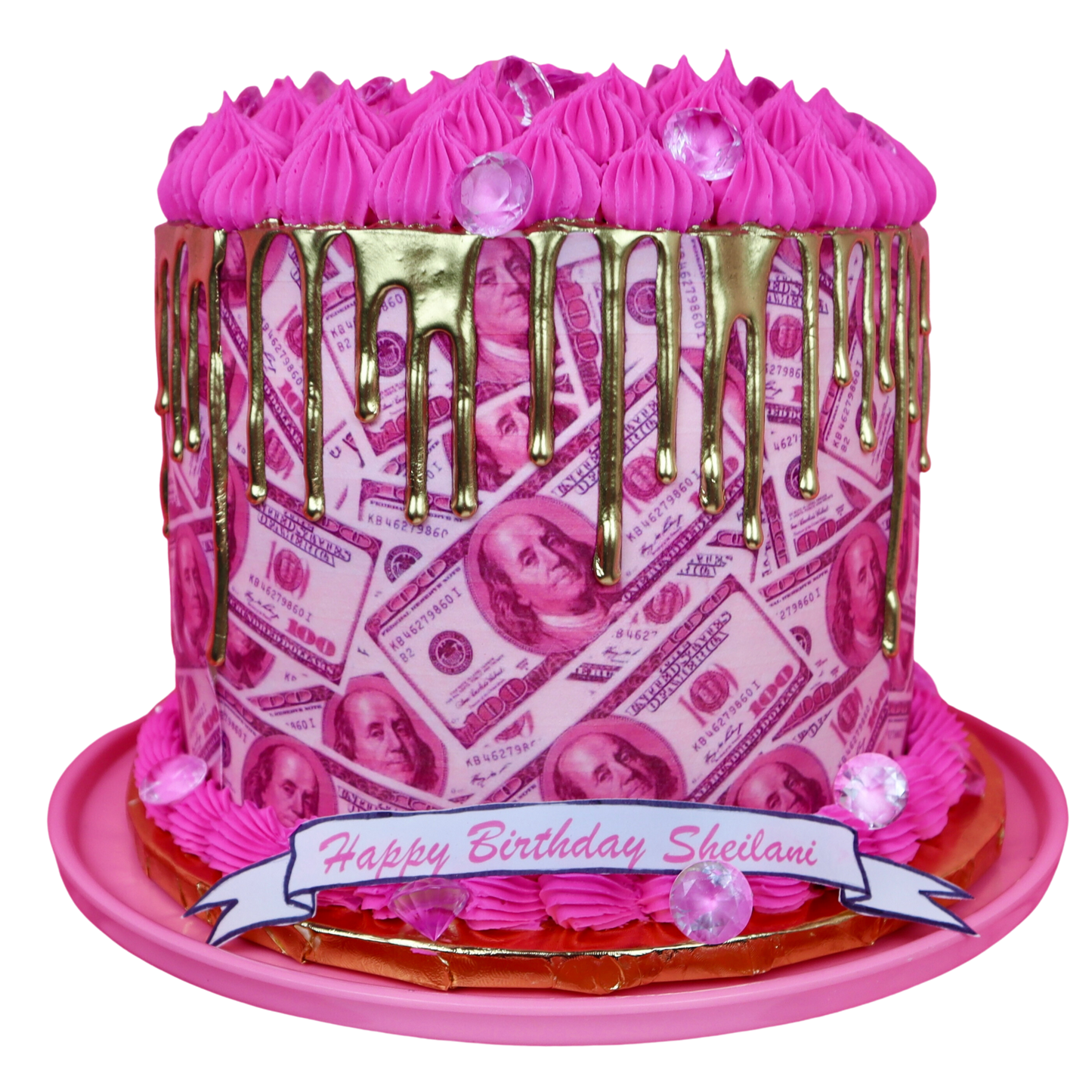 Signature Pink Money Cake/ Blue Money Cake