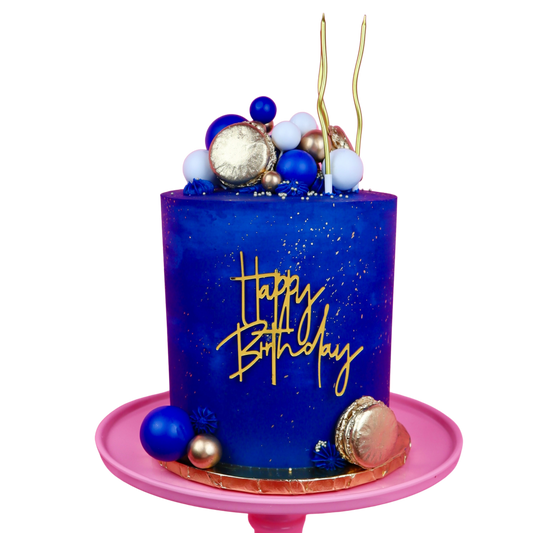Abstract Metallic Macaroon Cake