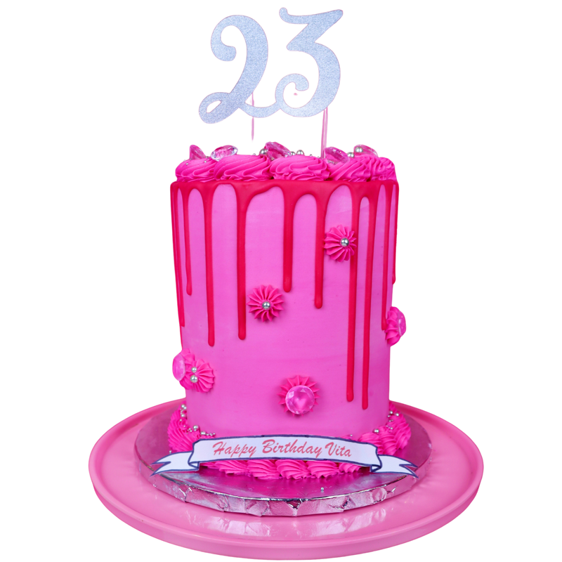Happy Birthday Cake 23 years - messageswishesgreetings.com