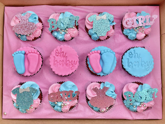 Gender Reveal Cupcakes